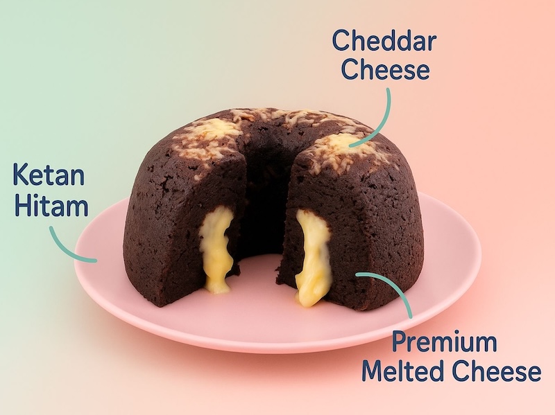 Bolu Kukus Ketan Hitam Keju Lumer